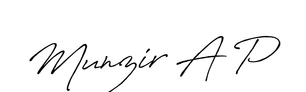 You can use this online signature creator to create a handwritten signature for the name Munzir A P. This is the best online autograph maker. Munzir A P signature style 7 images and pictures png