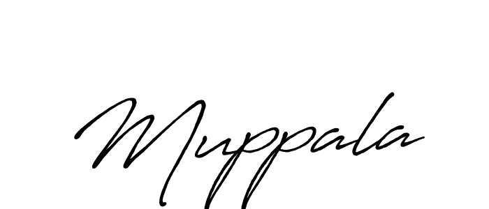 Design your own signature with our free online signature maker. With this signature software, you can create a handwritten (Antro_Vectra_Bolder) signature for name Muppala. Muppala signature style 7 images and pictures png