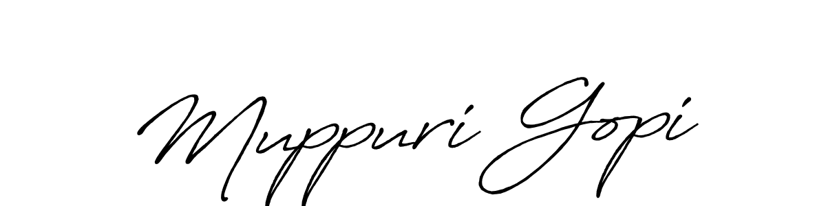 It looks lik you need a new signature style for name Muppuri Gopi. Design unique handwritten (Antro_Vectra_Bolder) signature with our free signature maker in just a few clicks. Muppuri Gopi signature style 7 images and pictures png