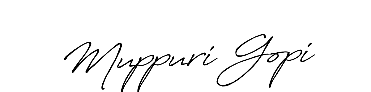 It looks lik you need a new signature style for name Muppuri Gopi. Design unique handwritten (Antro_Vectra_Bolder) signature with our free signature maker in just a few clicks. Muppuri Gopi signature style 7 images and pictures png