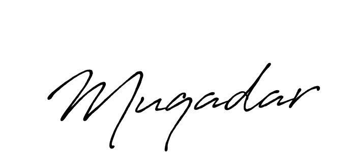 if you are searching for the best signature style for your name Muqadar. so please give up your signature search. here we have designed multiple signature styles  using Antro_Vectra_Bolder. Muqadar signature style 7 images and pictures png