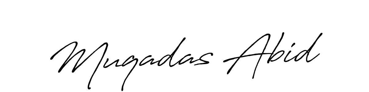 You can use this online signature creator to create a handwritten signature for the name Muqadas Abid. This is the best online autograph maker. Muqadas Abid signature style 7 images and pictures png
