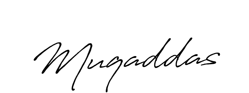 Muqaddas stylish signature style. Best Handwritten Sign (Antro_Vectra_Bolder) for my name. Handwritten Signature Collection Ideas for my name Muqaddas. Muqaddas signature style 7 images and pictures png