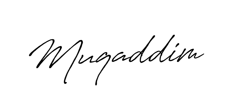 if you are searching for the best signature style for your name Muqaddim. so please give up your signature search. here we have designed multiple signature styles  using Antro_Vectra_Bolder. Muqaddim signature style 7 images and pictures png