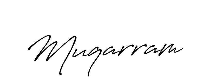 Design your own signature with our free online signature maker. With this signature software, you can create a handwritten (Antro_Vectra_Bolder) signature for name Muqarram. Muqarram signature style 7 images and pictures png