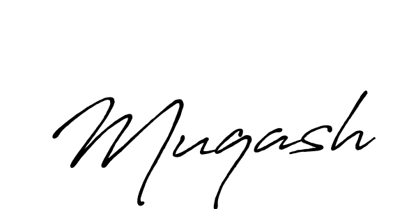 Create a beautiful signature design for name Muqash. With this signature (Antro_Vectra_Bolder) fonts, you can make a handwritten signature for free. Muqash signature style 7 images and pictures png