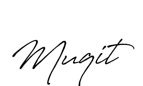 Design your own signature with our free online signature maker. With this signature software, you can create a handwritten (Antro_Vectra_Bolder) signature for name Muqit. Muqit signature style 7 images and pictures png