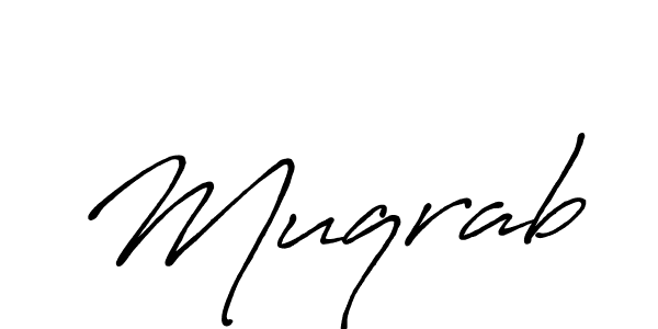 if you are searching for the best signature style for your name Muqrab. so please give up your signature search. here we have designed multiple signature styles  using Antro_Vectra_Bolder. Muqrab signature style 7 images and pictures png