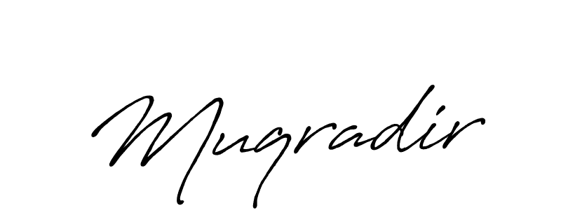 How to make Muqradir signature? Antro_Vectra_Bolder is a professional autograph style. Create handwritten signature for Muqradir name. Muqradir signature style 7 images and pictures png