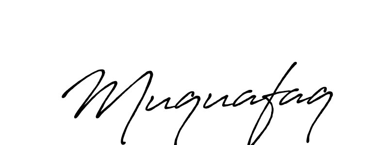 Create a beautiful signature design for name Muquafaq. With this signature (Antro_Vectra_Bolder) fonts, you can make a handwritten signature for free. Muquafaq signature style 7 images and pictures png