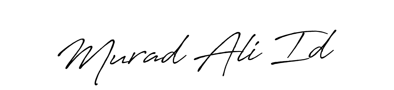 How to make Murad Ali Id  signature? Antro_Vectra_Bolder is a professional autograph style. Create handwritten signature for Murad Ali Id  name. Murad Ali Id  signature style 7 images and pictures png