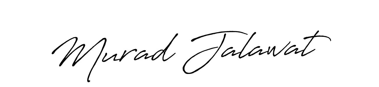 Create a beautiful signature design for name Murad Jalawat. With this signature (Antro_Vectra_Bolder) fonts, you can make a handwritten signature for free. Murad Jalawat signature style 7 images and pictures png