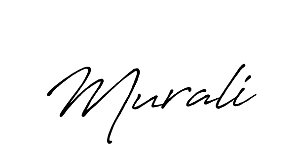 Create a beautiful signature design for name Murali. With this signature (Antro_Vectra_Bolder) fonts, you can make a handwritten signature for free. Murali signature style 7 images and pictures png
