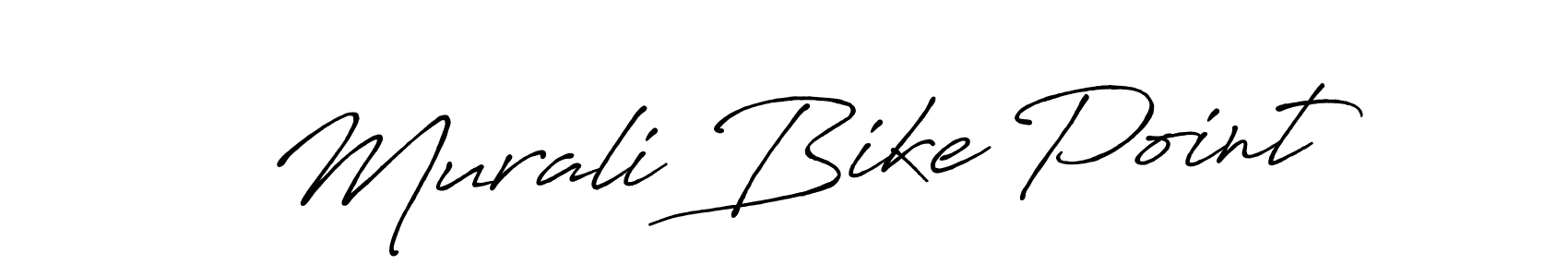 The best way (Antro_Vectra_Bolder) to make a short signature is to pick only two or three words in your name. The name Murali Bike Point include a total of six letters. For converting this name. Murali Bike Point signature style 7 images and pictures png