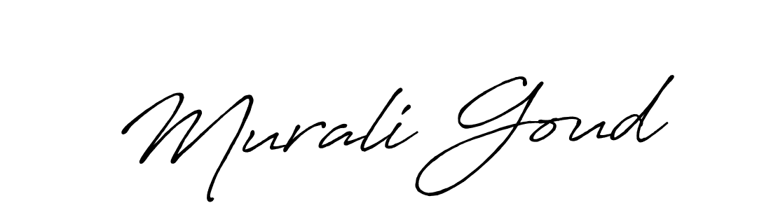 Also we have Murali Goud name is the best signature style. Create professional handwritten signature collection using Antro_Vectra_Bolder autograph style. Murali Goud signature style 7 images and pictures png