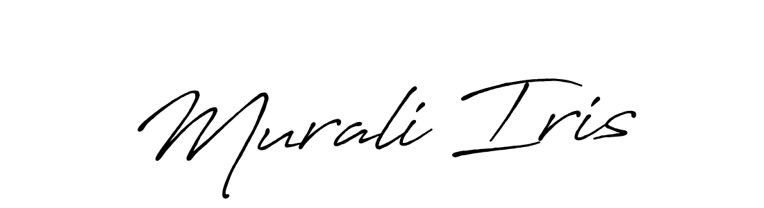 How to Draw Murali Iris signature style? Antro_Vectra_Bolder is a latest design signature styles for name Murali Iris. Murali Iris signature style 7 images and pictures png