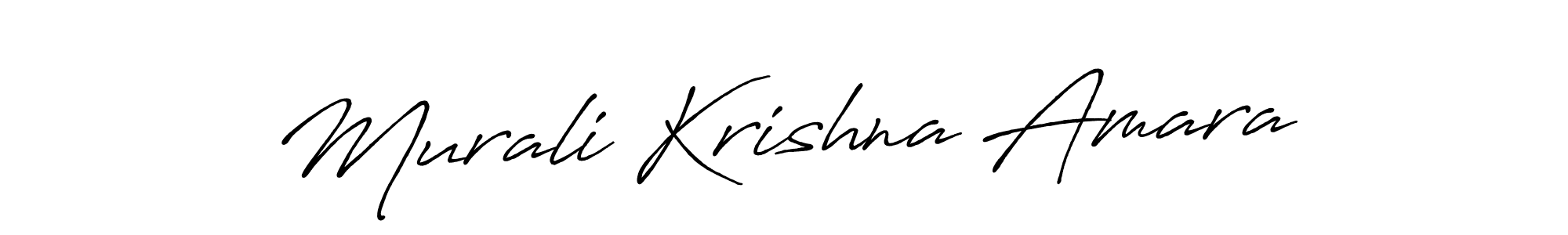 Make a beautiful signature design for name Murali Krishna Amara. With this signature (Antro_Vectra_Bolder) style, you can create a handwritten signature for free. Murali Krishna Amara signature style 7 images and pictures png