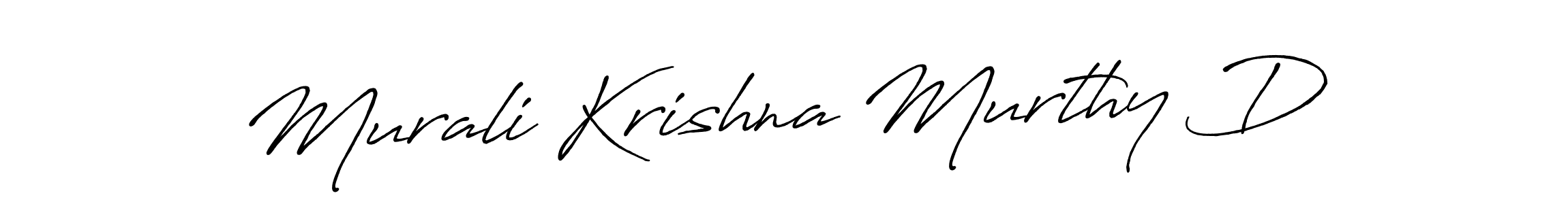 The best way (Antro_Vectra_Bolder) to make a short signature is to pick only two or three words in your name. The name Murali Krishna Murthy D include a total of six letters. For converting this name. Murali Krishna Murthy D signature style 7 images and pictures png