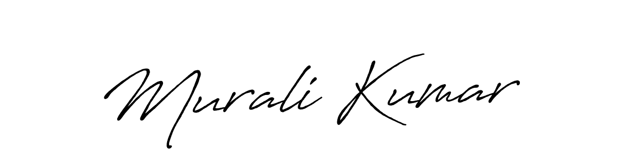 It looks lik you need a new signature style for name Murali Kumar. Design unique handwritten (Antro_Vectra_Bolder) signature with our free signature maker in just a few clicks. Murali Kumar signature style 7 images and pictures png