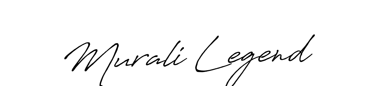 Make a beautiful signature design for name Murali Legend. Use this online signature maker to create a handwritten signature for free. Murali Legend signature style 7 images and pictures png