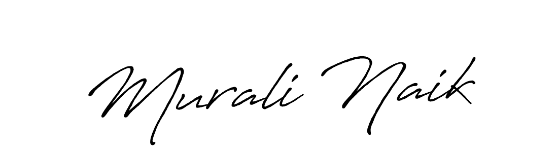 Also we have Murali Naik name is the best signature style. Create professional handwritten signature collection using Antro_Vectra_Bolder autograph style. Murali Naik signature style 7 images and pictures png