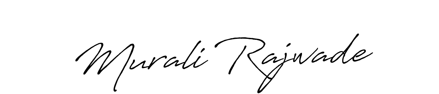 Use a signature maker to create a handwritten signature online. With this signature software, you can design (Antro_Vectra_Bolder) your own signature for name Murali Rajwade. Murali Rajwade signature style 7 images and pictures png