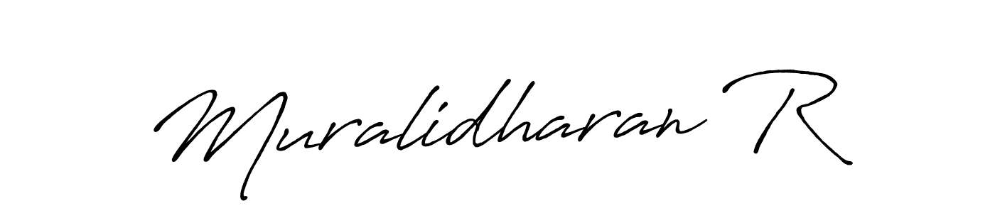 Muralidharan R stylish signature style. Best Handwritten Sign (Antro_Vectra_Bolder) for my name. Handwritten Signature Collection Ideas for my name Muralidharan R. Muralidharan R signature style 7 images and pictures png