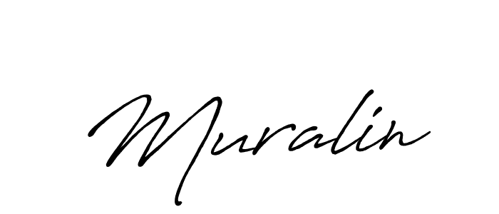 It looks lik you need a new signature style for name Muralin. Design unique handwritten (Antro_Vectra_Bolder) signature with our free signature maker in just a few clicks. Muralin signature style 7 images and pictures png