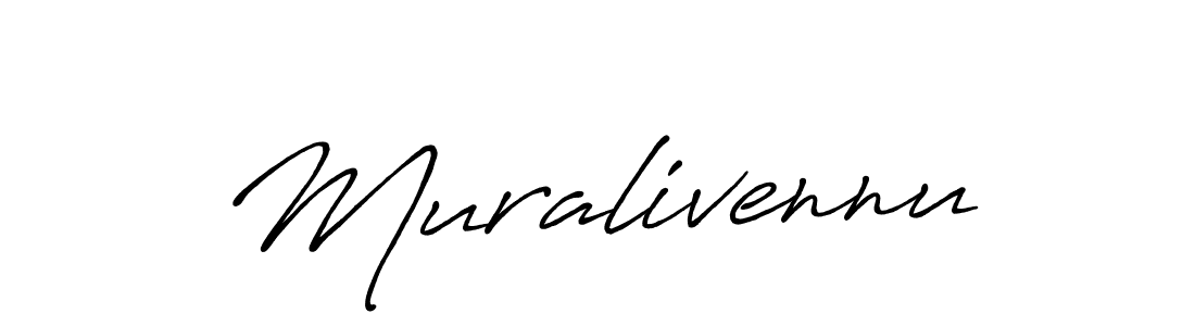 It looks lik you need a new signature style for name Muralivennu. Design unique handwritten (Antro_Vectra_Bolder) signature with our free signature maker in just a few clicks. Muralivennu signature style 7 images and pictures png