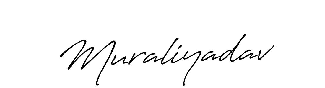 It looks lik you need a new signature style for name Muraliyadav. Design unique handwritten (Antro_Vectra_Bolder) signature with our free signature maker in just a few clicks. Muraliyadav signature style 7 images and pictures png
