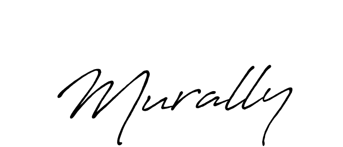 How to make Murally signature? Antro_Vectra_Bolder is a professional autograph style. Create handwritten signature for Murally name. Murally signature style 7 images and pictures png