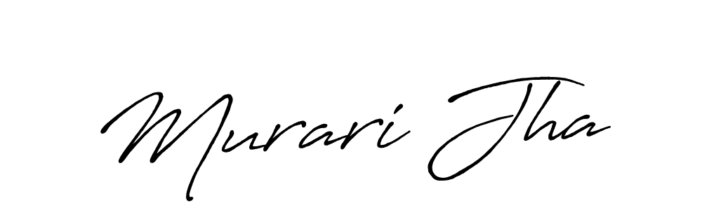 You should practise on your own different ways (Antro_Vectra_Bolder) to write your name (Murari Jha) in signature. don't let someone else do it for you. Murari Jha signature style 7 images and pictures png