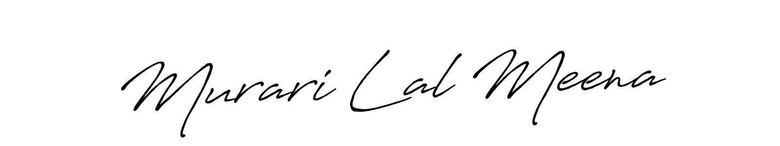 Make a beautiful signature design for name Murari Lal Meena. With this signature (Antro_Vectra_Bolder) style, you can create a handwritten signature for free. Murari Lal Meena signature style 7 images and pictures png