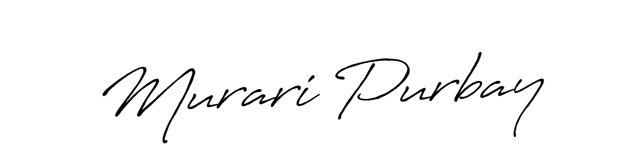 You can use this online signature creator to create a handwritten signature for the name Murari Purbay. This is the best online autograph maker. Murari Purbay signature style 7 images and pictures png