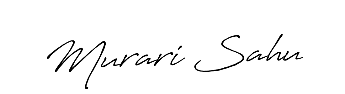 How to make Murari Sahu signature? Antro_Vectra_Bolder is a professional autograph style. Create handwritten signature for Murari Sahu name. Murari Sahu signature style 7 images and pictures png