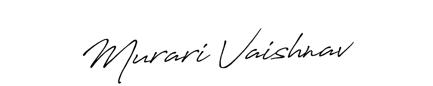 How to make Murari Vaishnav signature? Antro_Vectra_Bolder is a professional autograph style. Create handwritten signature for Murari Vaishnav name. Murari Vaishnav signature style 7 images and pictures png