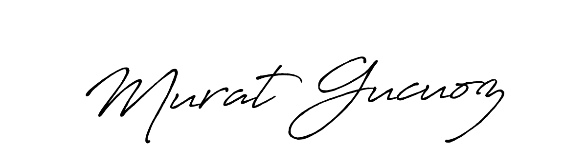 Murat Gucuoz stylish signature style. Best Handwritten Sign (Antro_Vectra_Bolder) for my name. Handwritten Signature Collection Ideas for my name Murat Gucuoz. Murat Gucuoz signature style 7 images and pictures png