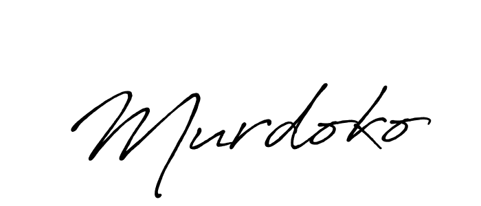 Antro_Vectra_Bolder is a professional signature style that is perfect for those who want to add a touch of class to their signature. It is also a great choice for those who want to make their signature more unique. Get Murdoko name to fancy signature for free. Murdoko signature style 7 images and pictures png