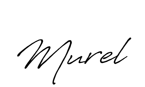 Also You can easily find your signature by using the search form. We will create Murel name handwritten signature images for you free of cost using Antro_Vectra_Bolder sign style. Murel signature style 7 images and pictures png