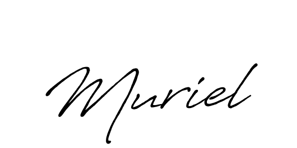 Design your own signature with our free online signature maker. With this signature software, you can create a handwritten (Antro_Vectra_Bolder) signature for name Muriel. Muriel signature style 7 images and pictures png