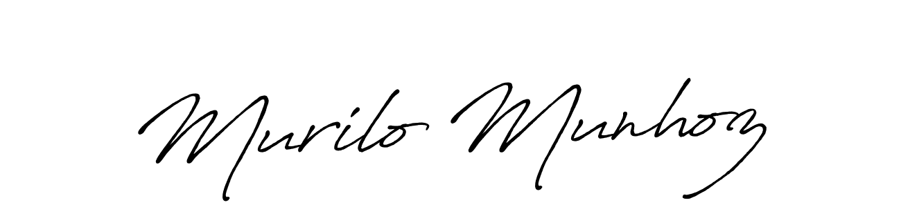 Antro_Vectra_Bolder is a professional signature style that is perfect for those who want to add a touch of class to their signature. It is also a great choice for those who want to make their signature more unique. Get Murilo Munhoz name to fancy signature for free. Murilo Munhoz signature style 7 images and pictures png