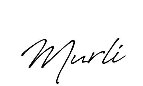 Make a beautiful signature design for name Murli. With this signature (Antro_Vectra_Bolder) style, you can create a handwritten signature for free. Murli signature style 7 images and pictures png