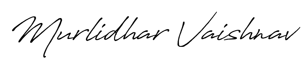 Personalize your online presence with Murlidhar Vaishnav signature rendered in elegant Antro_Vectra_Bolder font. Great for website footers and blogs. Murlidhar Vaishnav signature style 7 images and pictures png