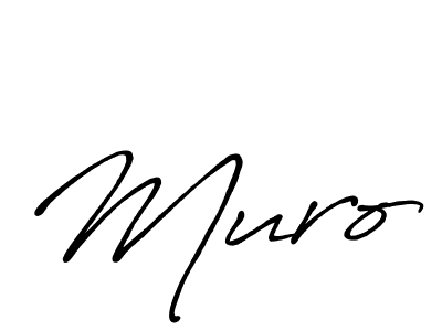 Create a beautiful signature design for name Muro. With this signature (Antro_Vectra_Bolder) fonts, you can make a handwritten signature for free. Muro signature style 7 images and pictures png