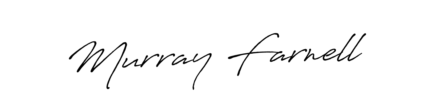 How to make Murray Farnell name signature. Use Antro_Vectra_Bolder style for creating short signs online. This is the latest handwritten sign. Murray Farnell signature style 7 images and pictures png