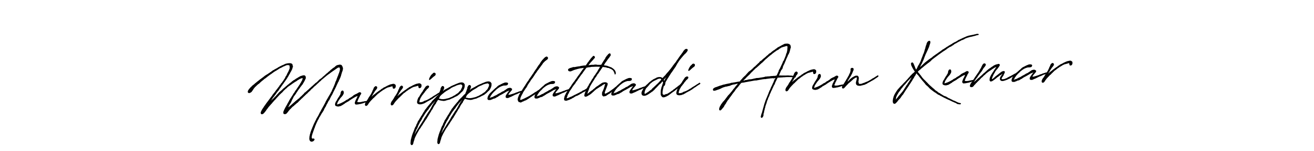 This is the best signature style for the Murrippalathadi Arun Kumar name. Also you like these signature font (Antro_Vectra_Bolder). Mix name signature. Murrippalathadi Arun Kumar signature style 7 images and pictures png