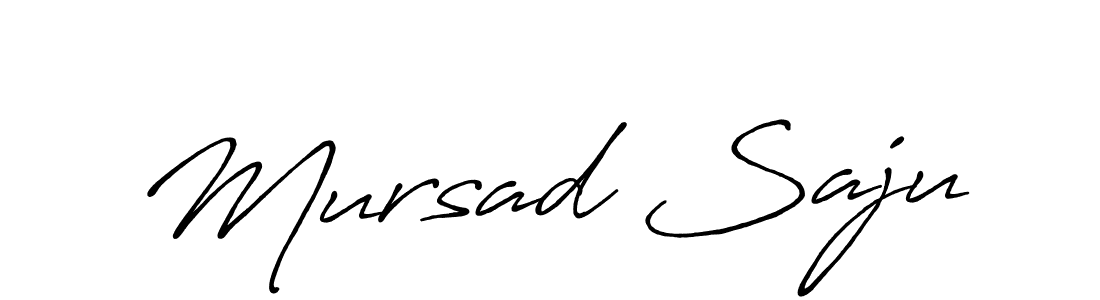 Make a short Mursad Saju signature style. Manage your documents anywhere anytime using Antro_Vectra_Bolder. Create and add eSignatures, submit forms, share and send files easily. Mursad Saju signature style 7 images and pictures png