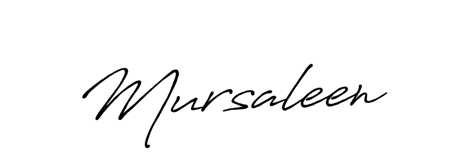 Design your own signature with our free online signature maker. With this signature software, you can create a handwritten (Antro_Vectra_Bolder) signature for name Mursaleen. Mursaleen signature style 7 images and pictures png