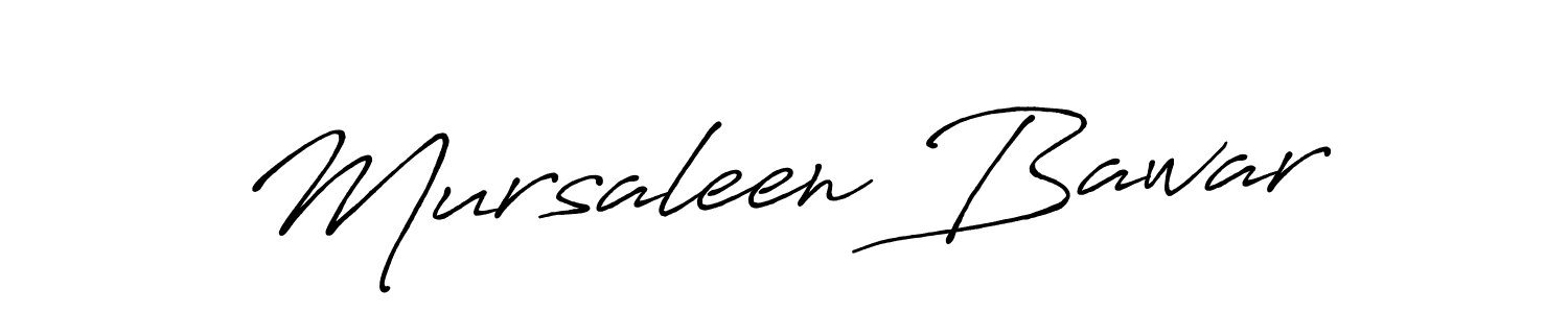 Also You can easily find your signature by using the search form. We will create Mursaleen Bawar name handwritten signature images for you free of cost using Antro_Vectra_Bolder sign style. Mursaleen Bawar signature style 7 images and pictures png