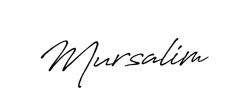 Also You can easily find your signature by using the search form. We will create Mursalim name handwritten signature images for you free of cost using Antro_Vectra_Bolder sign style. Mursalim signature style 7 images and pictures png